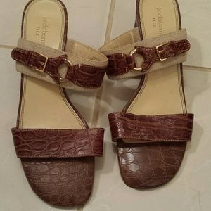 Liz Claiborne Sandals in exotic print